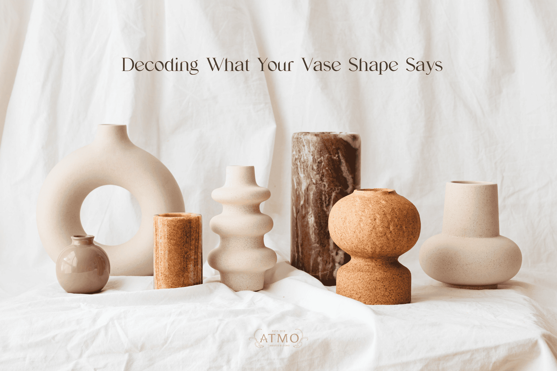 เลือกทรงแจกันที่ใช่ ให้ดู 'Timeless Bloom' แบบฉบับ Atmo Decor