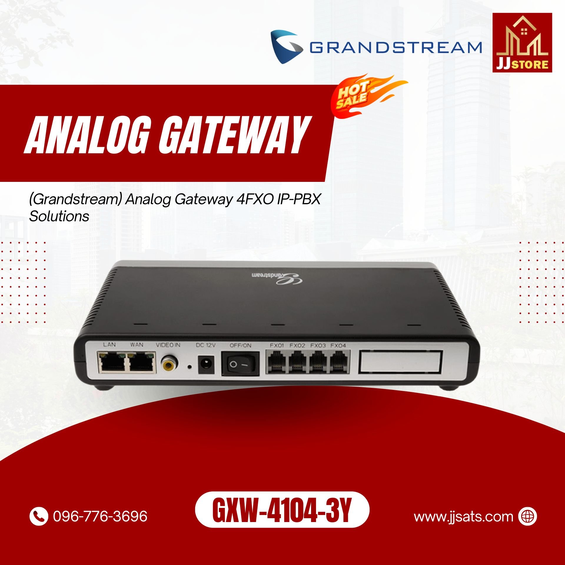 GXW-4104-3Y 4/8 port FXO Gateways IPPBX solution