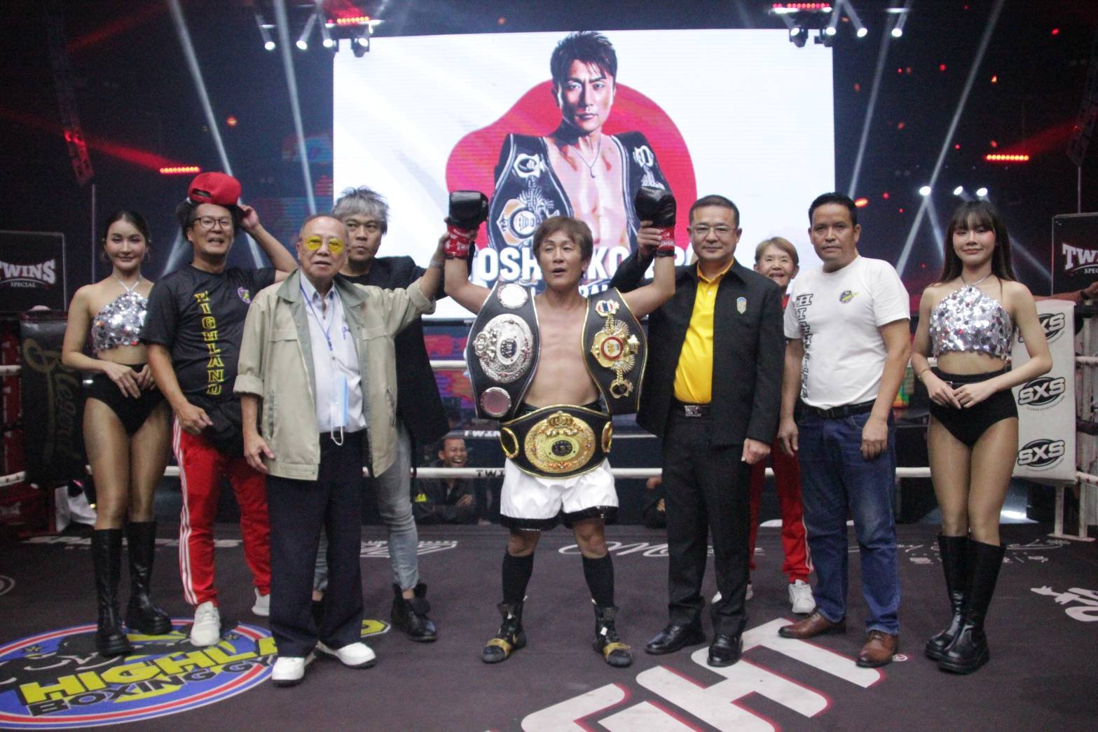 โตชิฮิโกะ อีร่า เจ้าของเข็มขัด 3 เส้นจาก 3 องค์กรมวยป้องแชมป์ ABF Fly Weight Title อย่างดุดับซ่ากำปั้นไทย ชลธี