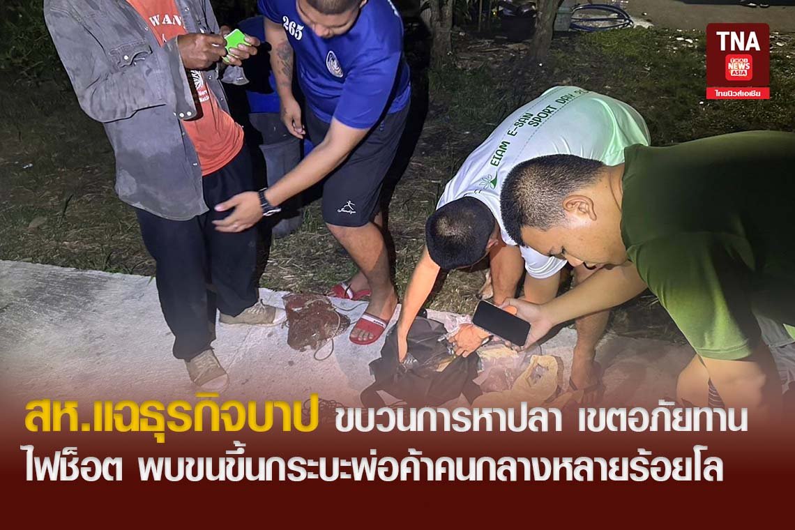 สห.แฉธุรกิจบาป ขบวนการหาปลา เขตอภัยทาน ไฟช็อต โง่ดัก พบขนขึ้นกระบะพ่อค้าคนกลางหลายร้อยโล
