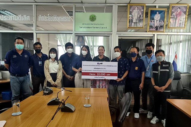 บริษัท ปตท.จำกัด (มหาชน) ร่วมมอบงบประมาณสนับสนุนกิจกรรม เทศกาลกินปลากะพงขาว@คลองนิยมยาตรา