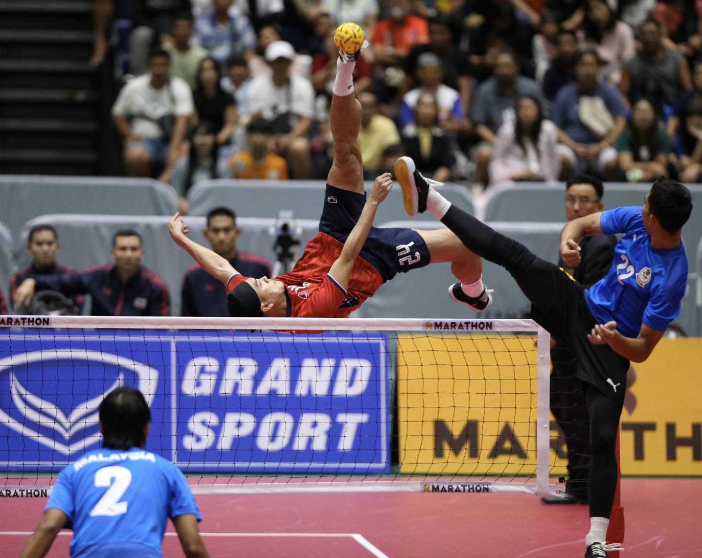 ตะกร้อหนุ่มทีมชาติไทย คว่ำมาเลเซีย คว้าแชมป์โลก ประเภททีมชุดชาย 35 สมัย
