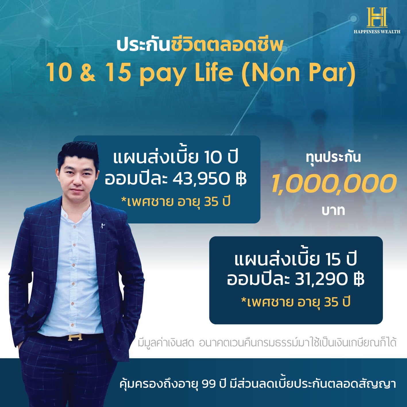 ประกันชีวิตตลอดชีพ 10 & 15 / 99 