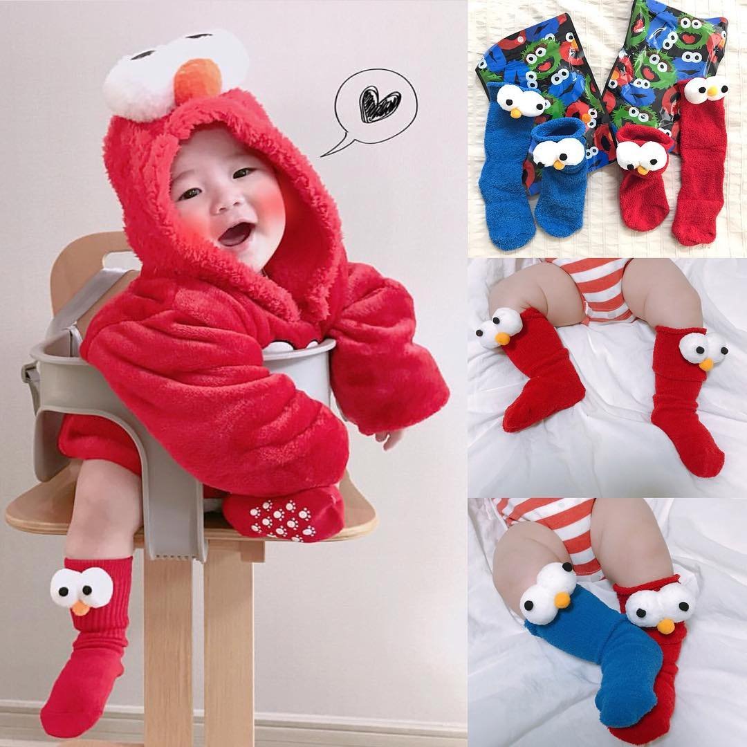 ถุงเท้าเด็ก Elmo  ถุงเท้าเด็ก Elmo