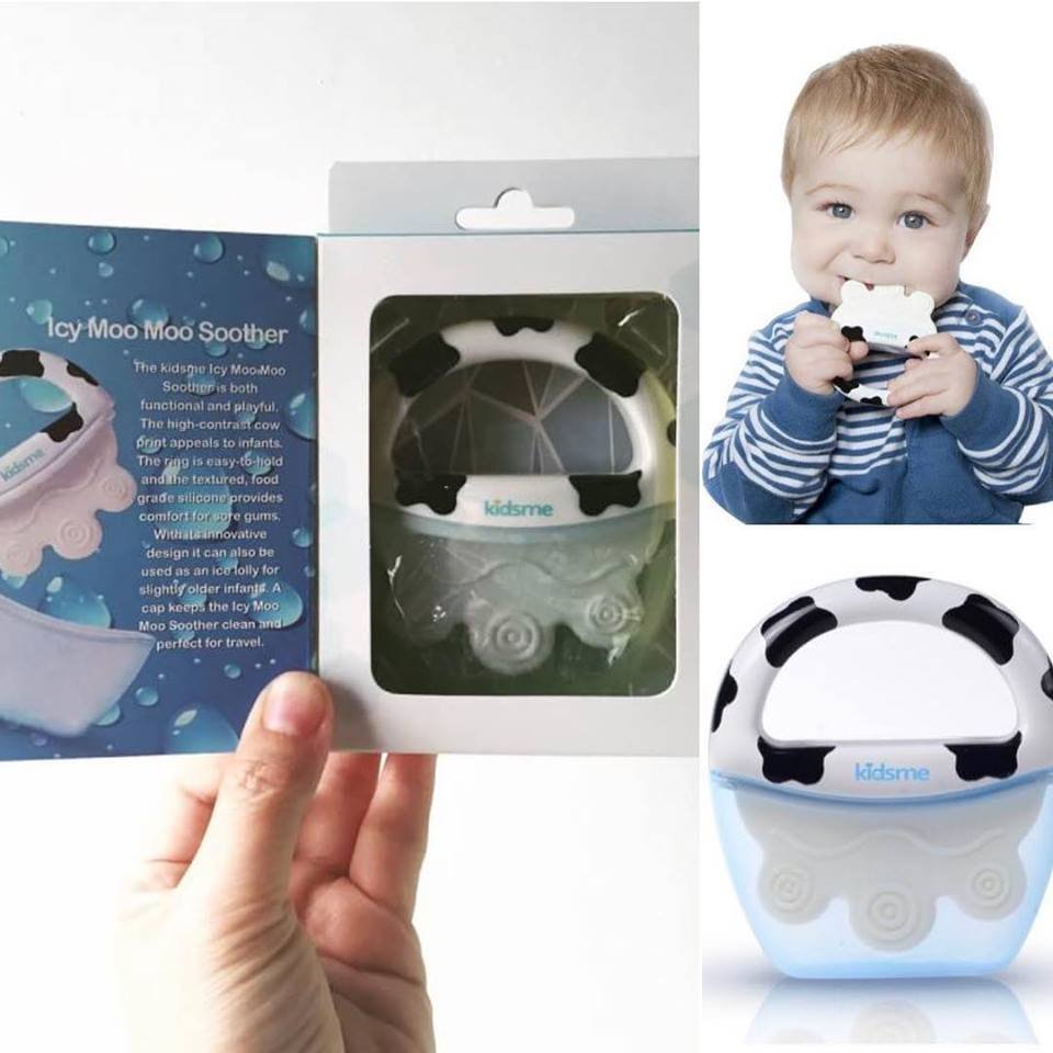 Kidsme ยางกัดพร้อมที่ทำไอติม รุ่น Icy Moo Moo Soother  Kidsme ยางกัดพร้อมที่ทำไอติม รุ่น Icy Moo Moo Soother