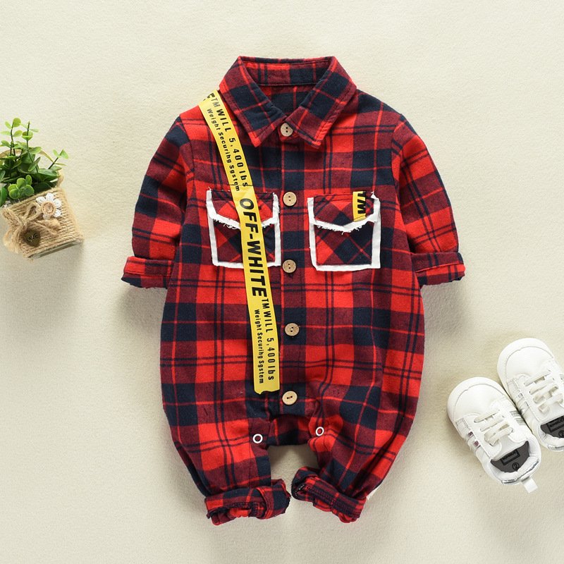 bodysuit scott off white บอดี้สูทลายสกอต bodysuit scott off white บอดี้สูทลายสกอต