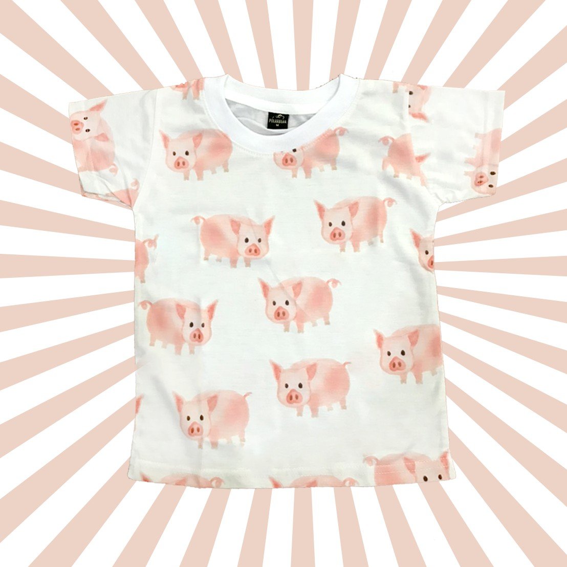 เสื้อแขนสั้น baby pig หมูน้อย เสื้อแขนสั้น baby pig หมูน้อย
