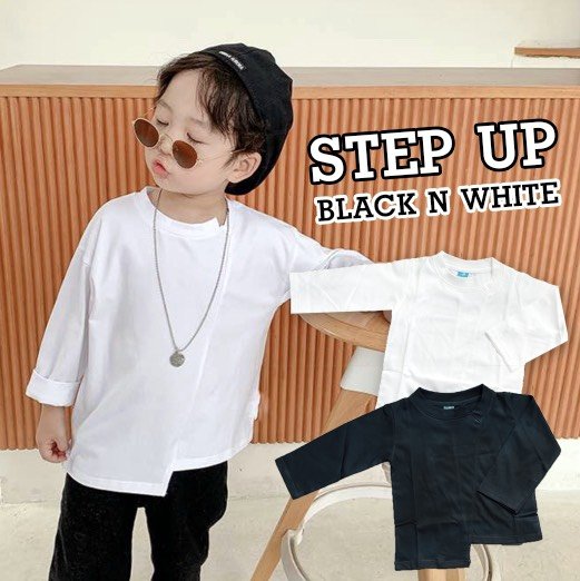 เสื้อแขนยาว Step Up Black n White