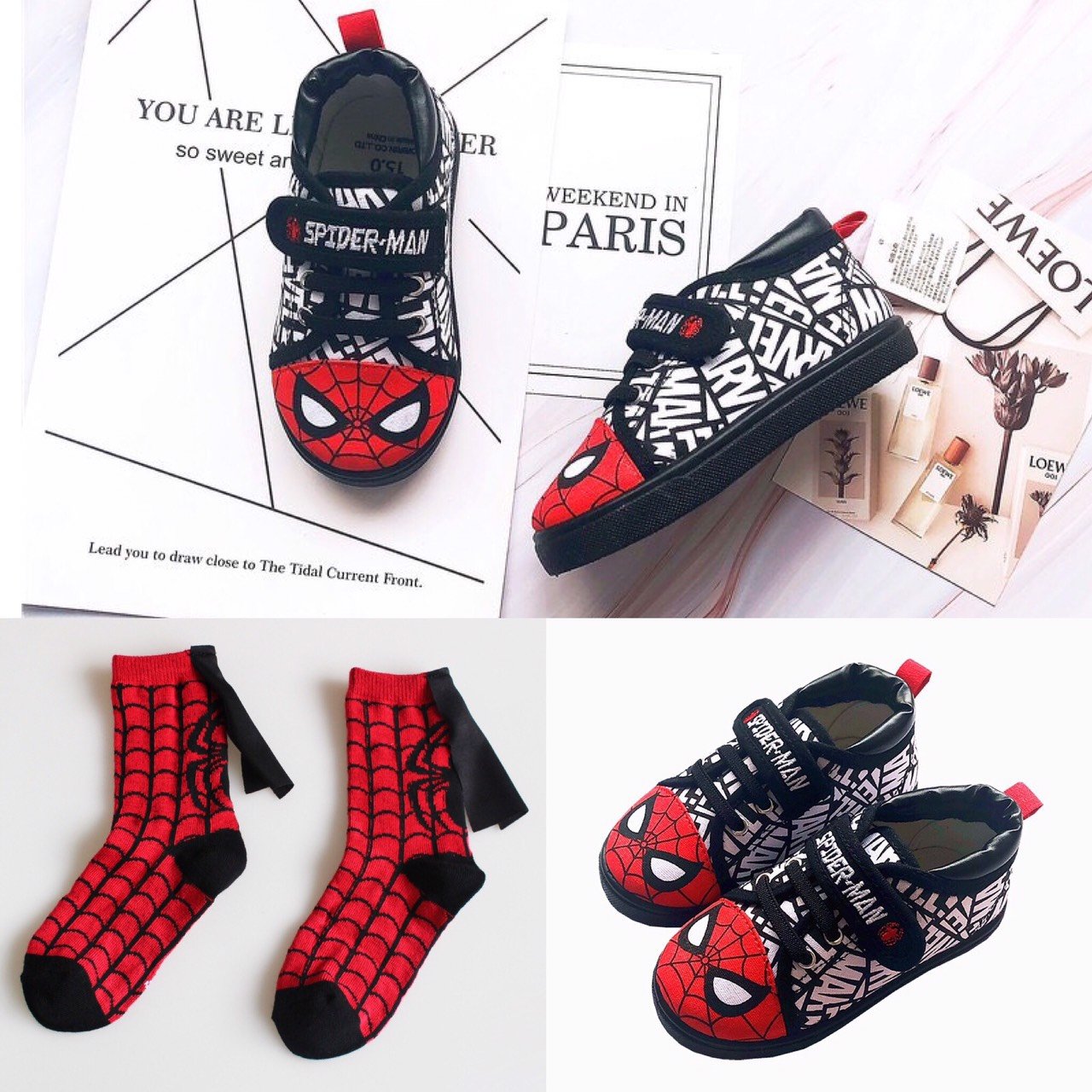 รองเท้า spiderman marvel รองเท้า spiderman marvel