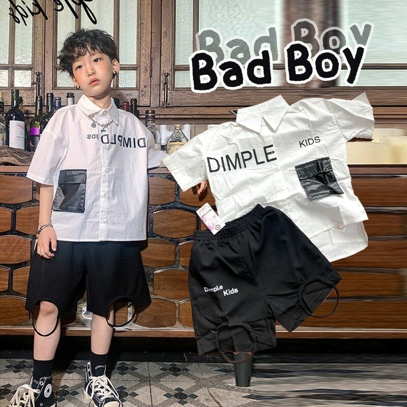 ชุดเซ็ต bad boy (เสื้อ+กางเกง) สไตล์แนวญี่ปุ่น (STREET104)