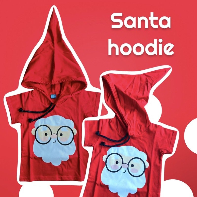เสื้อแขนสั้น Santa Hoodie(PB547)