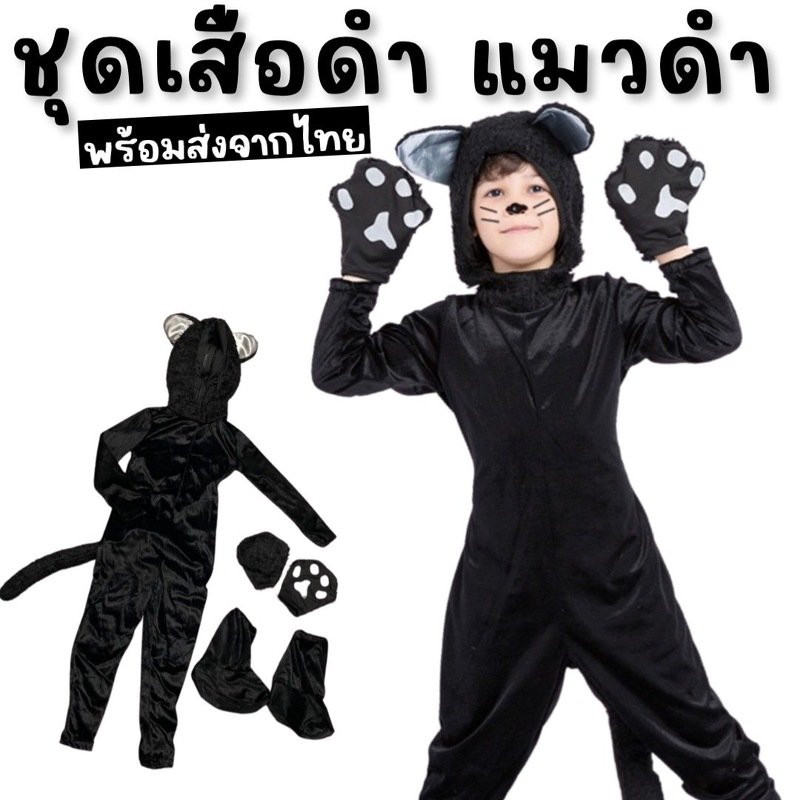 ชุดแฟนซีเด็กเสือดำ แมวดำ (FANCY384)