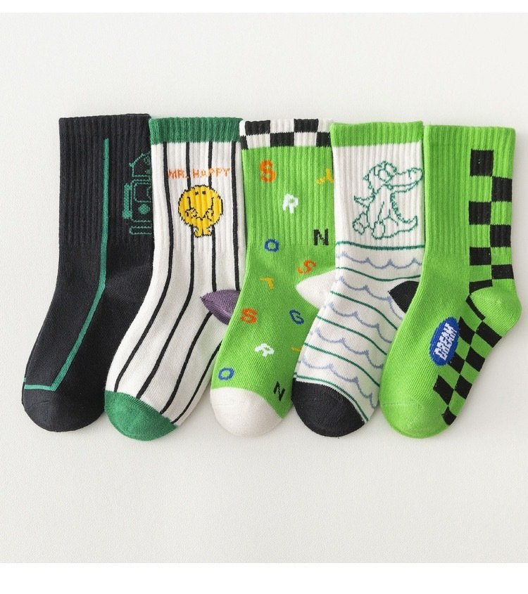 ถุงเท้า street vibe มาเป็น(SOCK125 GREEN)
