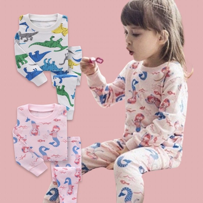 Kids Pyjamas Set ชุดนอนเด็กผ้านิ่ม (PAJAMAS32)