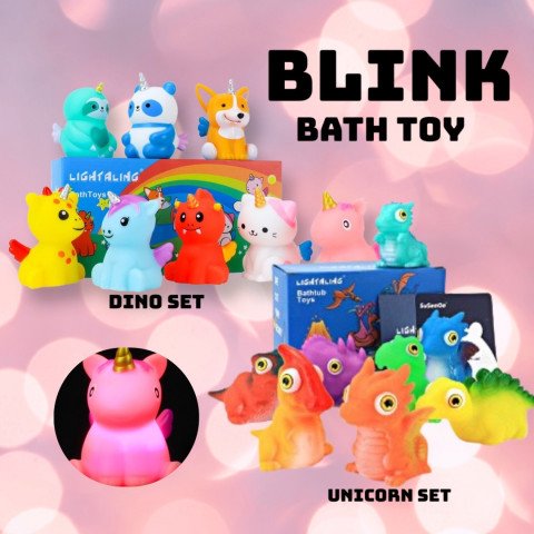 Blink bathtoy set /ของเล่นน้ำมีไฟเซ็ต 8 ตัว(TOY562) Blink bathtoy set /ของเล่นน้ำมีไฟเซ็ต 8 ตัว(TOY562)