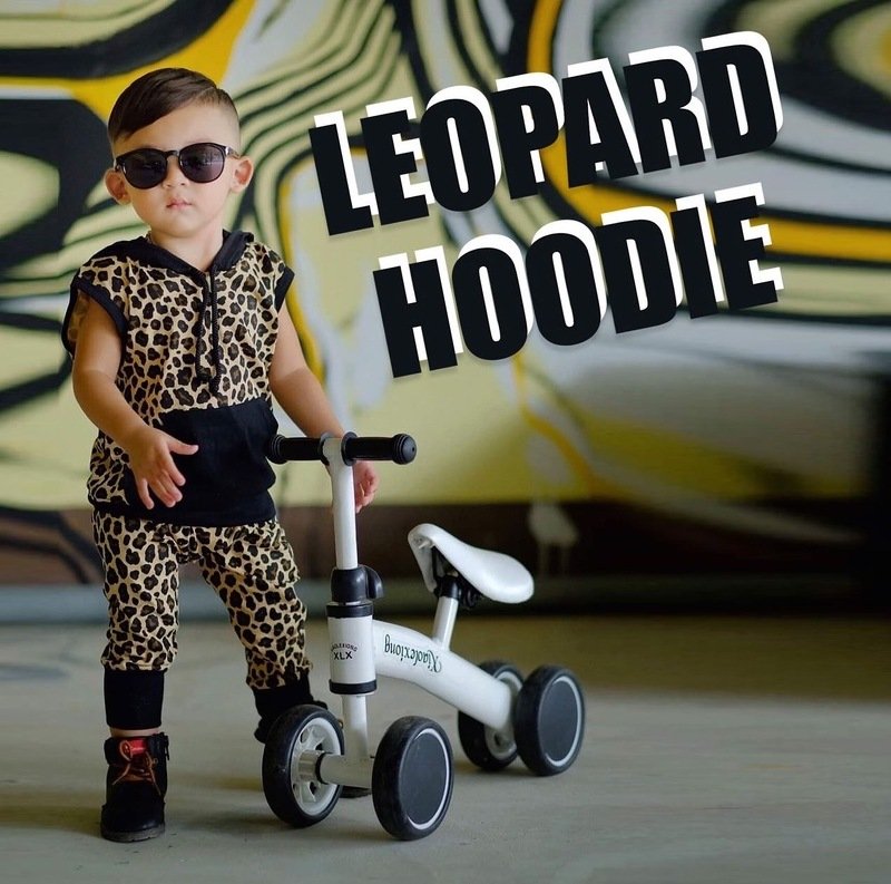 ชุดเด็ก Leopard Hoodie ลายเสือ (PB537)