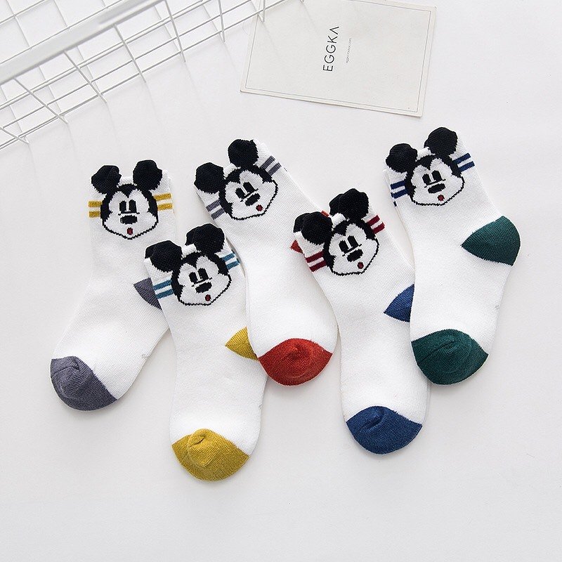 SET ถุงเท้า mickey 5 คู่  (SOCK77)