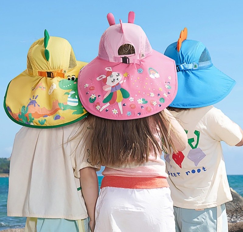 หมวก Kocotree ทรงตกปลา ที่ด้านหลังปลายยาวคลุมต้นคอ