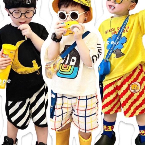 Korea Boy Collection ชุดเซ็ตสีสันสดใส สไตล์เด็กสายเกา