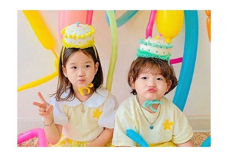 หมวกเค้กวันเกิด Children's hat baby birthday หมวกเค้กวันเกิด Children's hat baby birthday