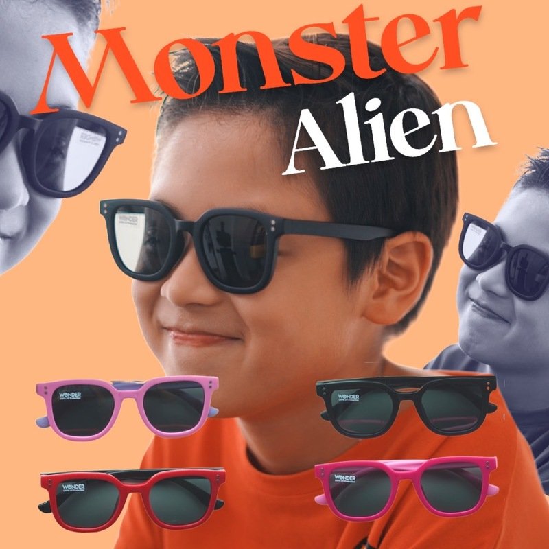 แว่นกันแดดเด็ก Monster Alien (5-12 ขวบ) (SUN80)