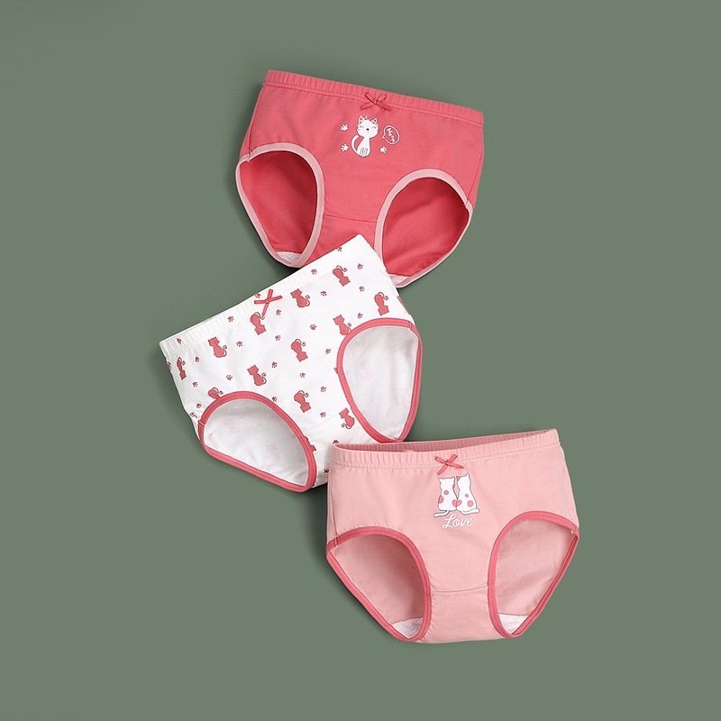 Girl pant sent กางเกงในเด็กผู้หญิงเซ็ต 3 ตัว(UNDERWEAR50)