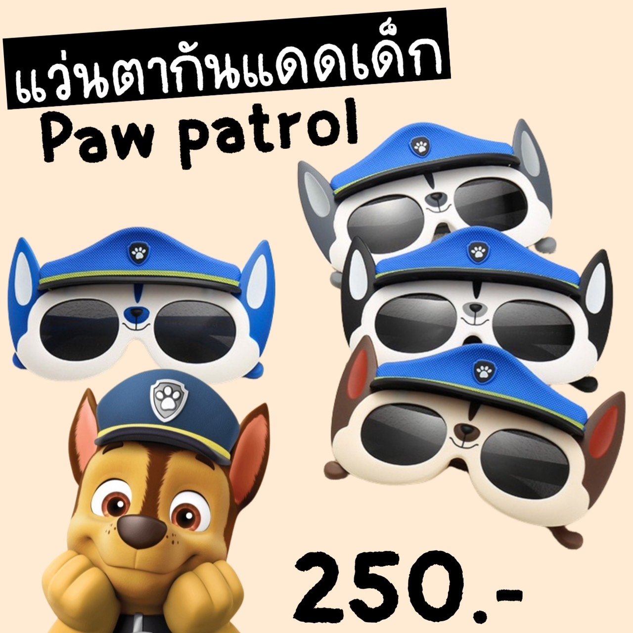 แว่นตากันแดดเด็ก paw patrol