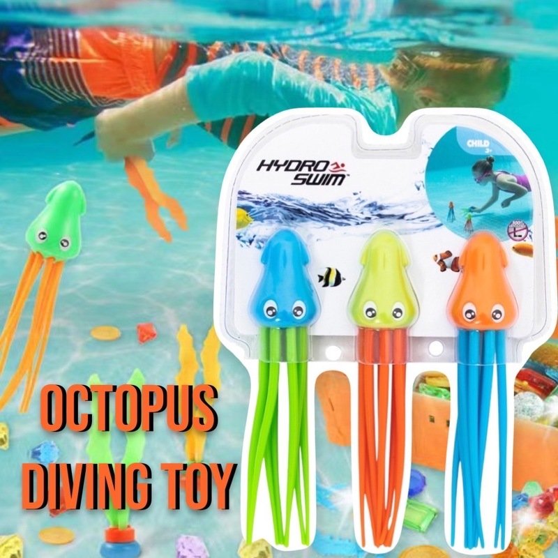 Octopus diving toy ของเล่นน้ำดำปลาหมึก ผลิตจากวัสดุอย่างดี 