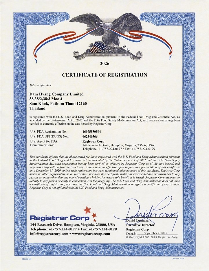 Certificate of Registration Certificate of Registration