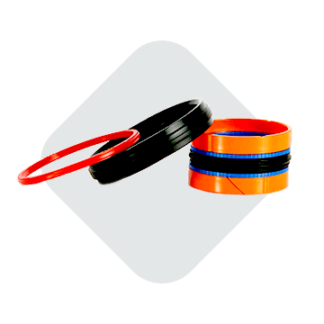 Single acting piston seals Single acting piston seals