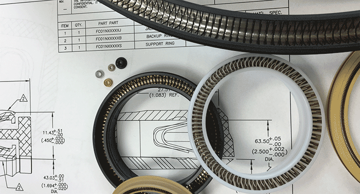 โครงสร้าง Spring Energized Seal และ Spring Seal Profile