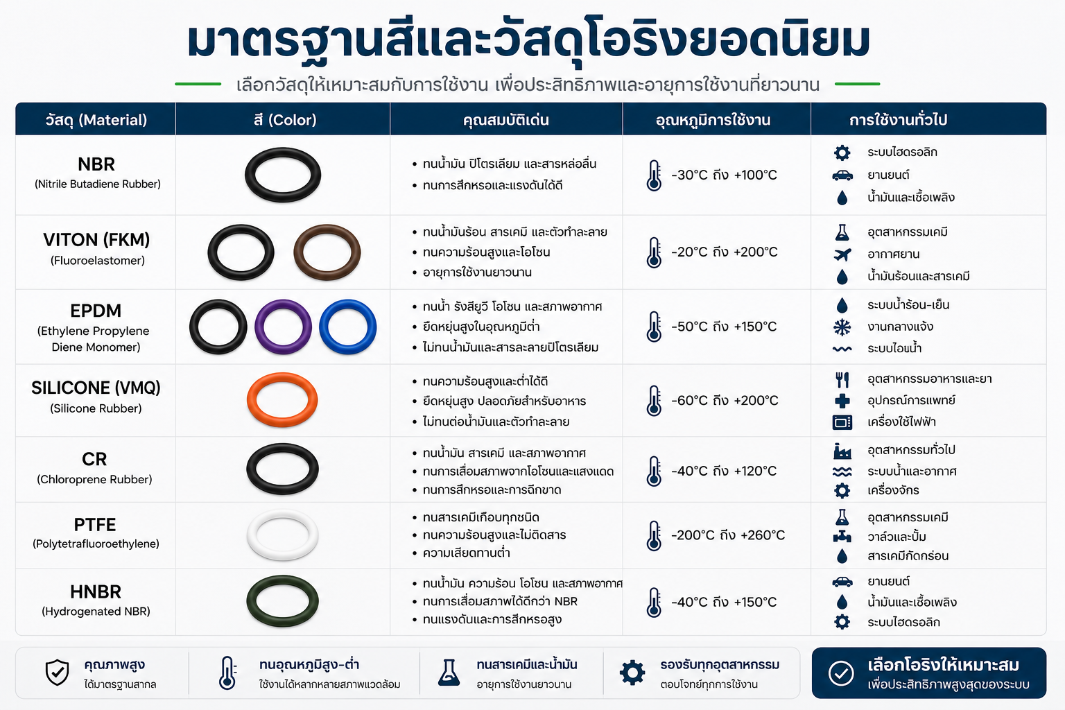 o-ring color