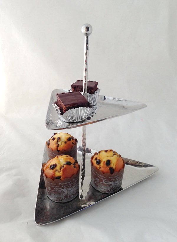 Stainless Steel 2 Tier Cake Stand