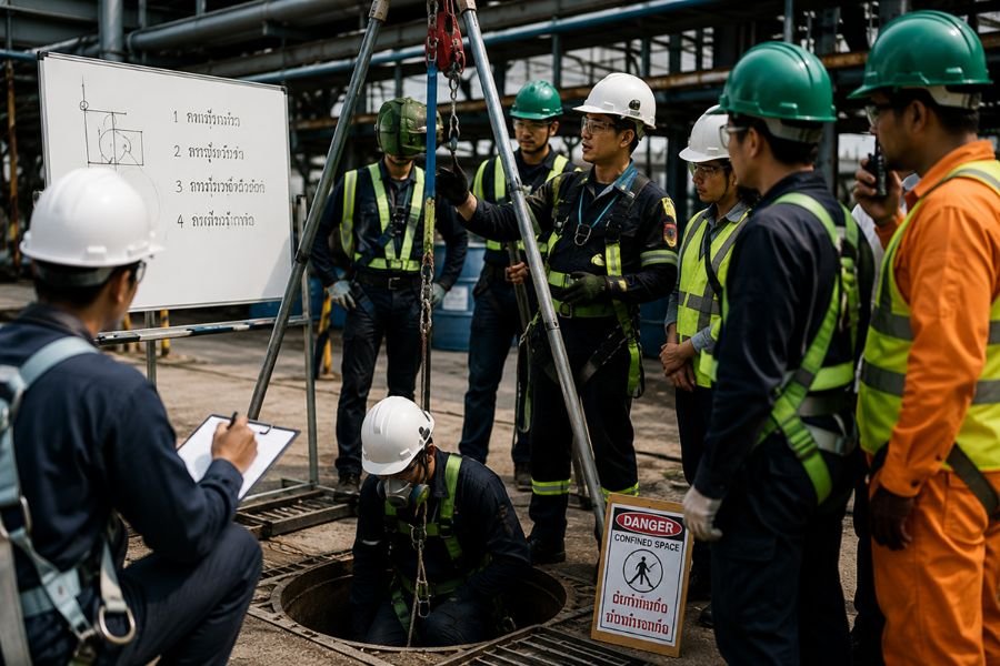 สรุปกฎหมายที่อับอากาศล่าสุด: ใครบ้างที่ต้องอบรม จป และผ่านการฝึกอบรม 4 ผู้ ก่อนเข้าหน้างาน? 