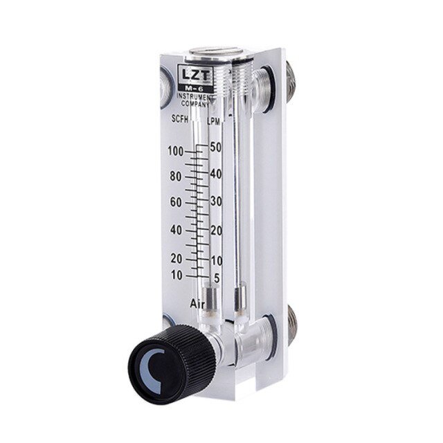 Air Gas Flowmeter, LZM-15T, 4-40 M³/h Flow Meter, Panel Air Gas Flow Type Flowmeter With Adjustable Control Valve For Gas/Oxygen/Air Flow Measuring