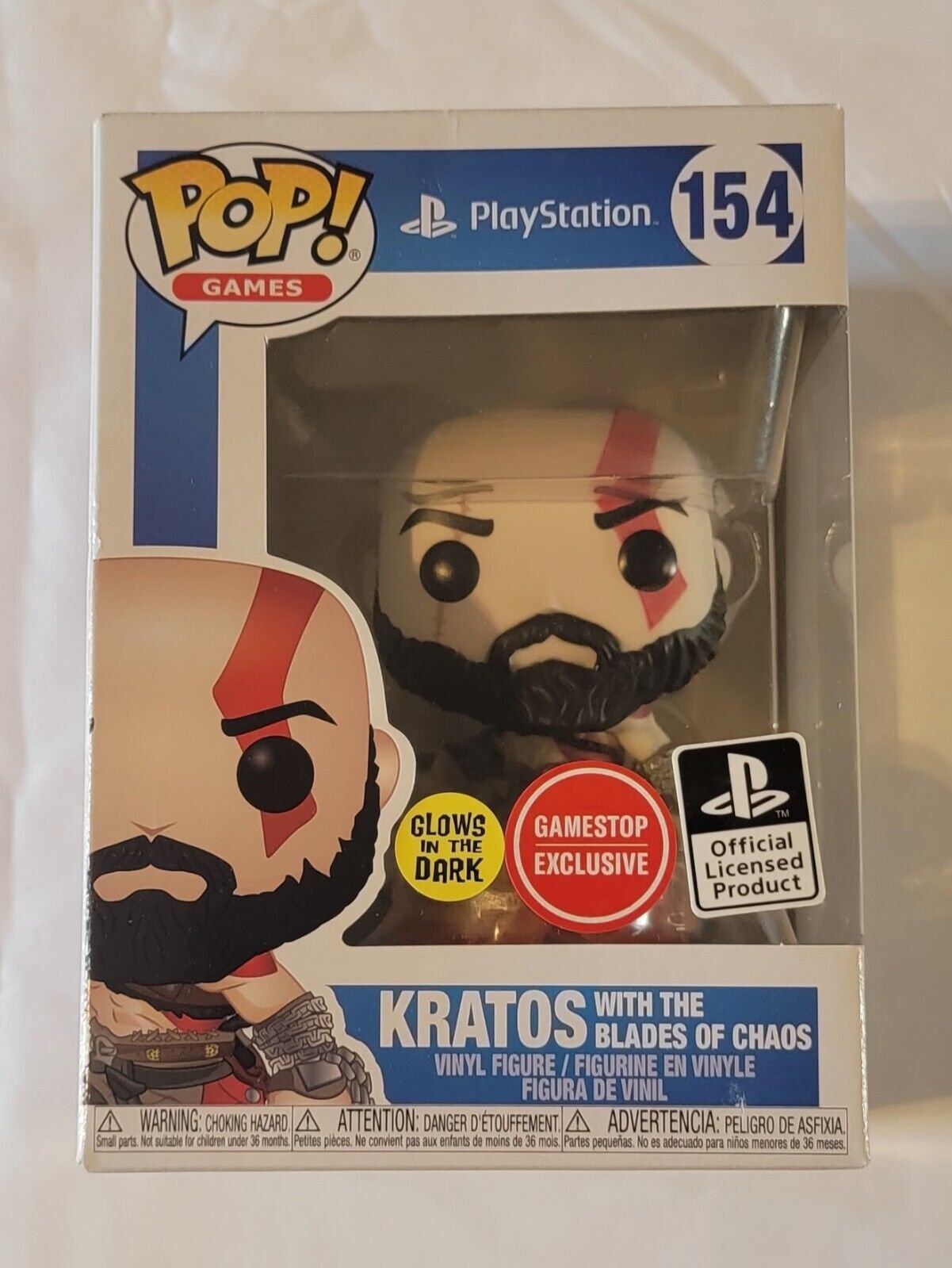 Funko Pop! Games God of War Kratos with Blades of Chaos Glow in the