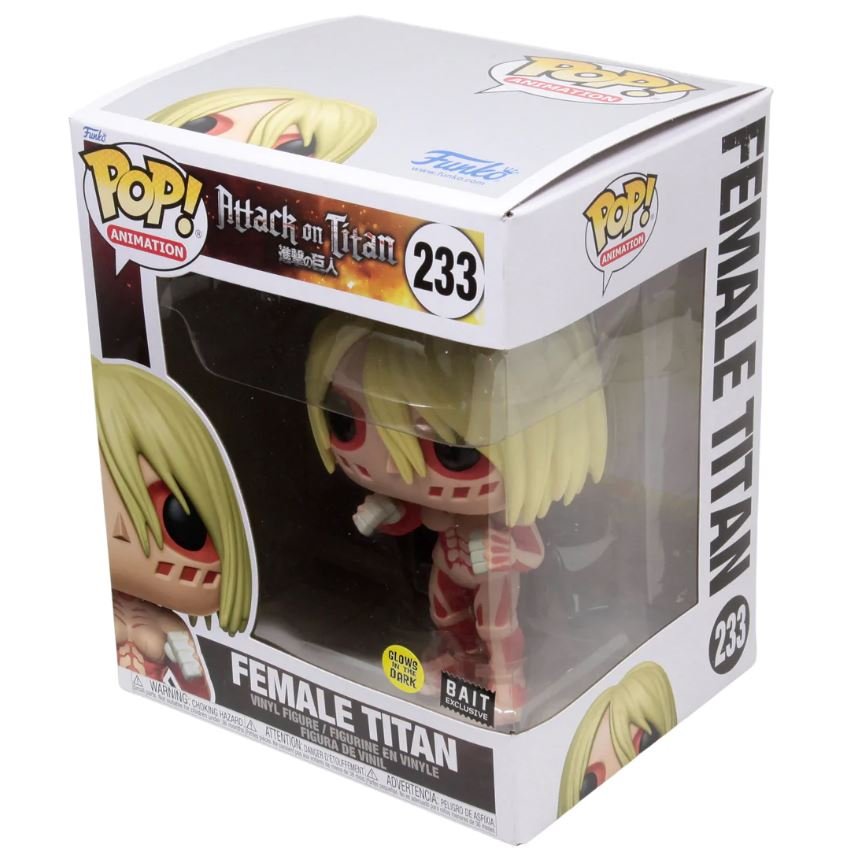 Funko Pop! Attack On Titan - Female Titan Glow In Dark (tan) BAIT Exclusive