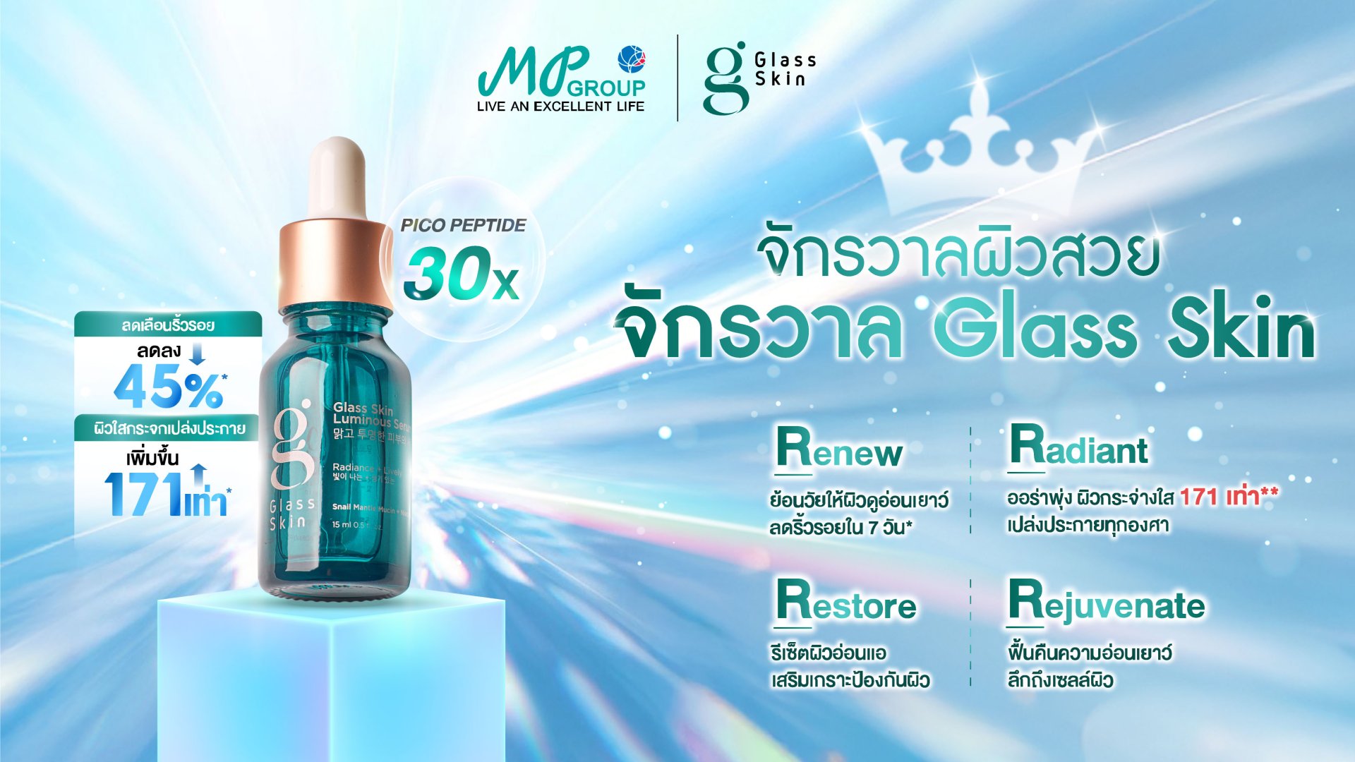 LAËSSE glass skin cream 30g Glass Skin Beauty for Everyone ผิวดีที่ทุกคนเอื้อมถึง