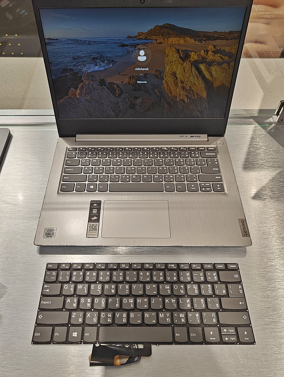 Lenovo IdeaPad 3 14IIL05 เปลี่ยนคีย์บอร์ด