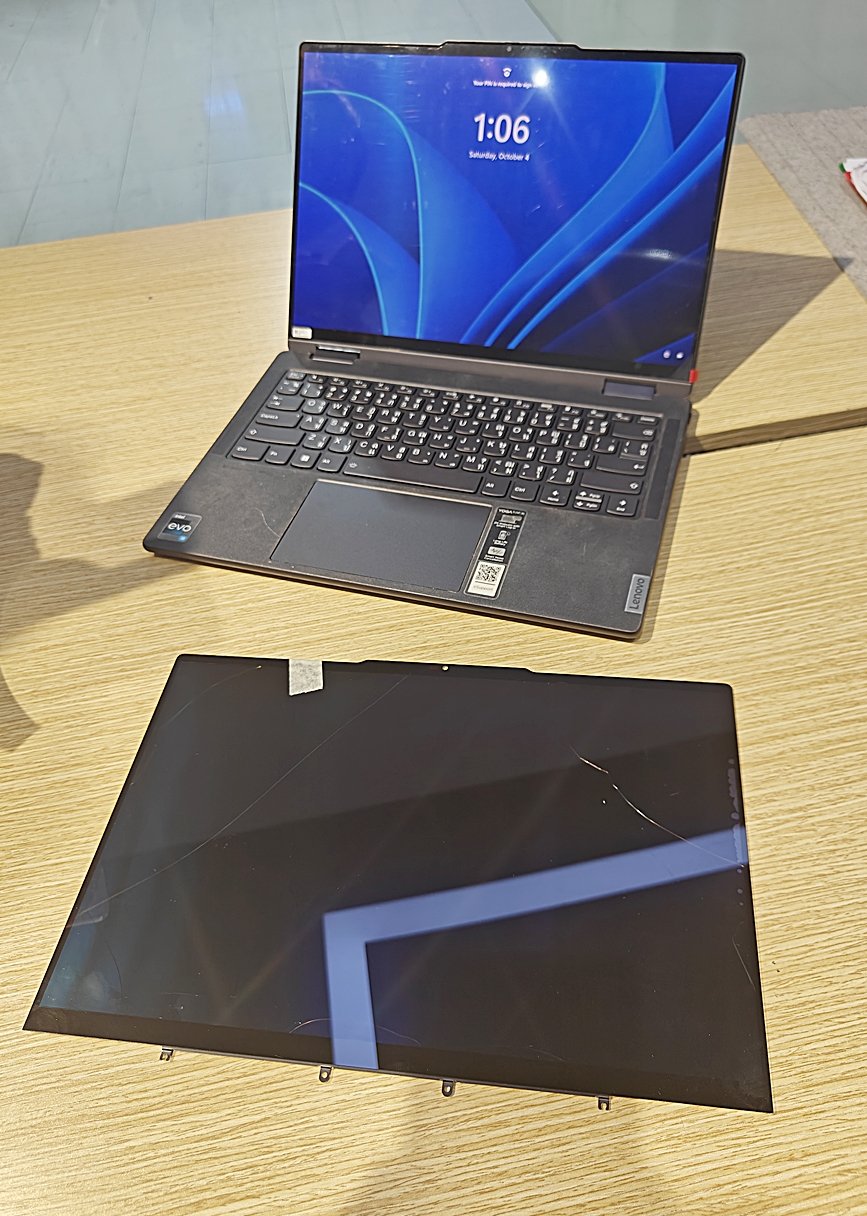 Lenovo Yoga 7 14IRL8 จอแตก ศูนย์บอกราคา 3x,xxx แต่เราซ่อมได้ถูกกว่า 3 เท่า