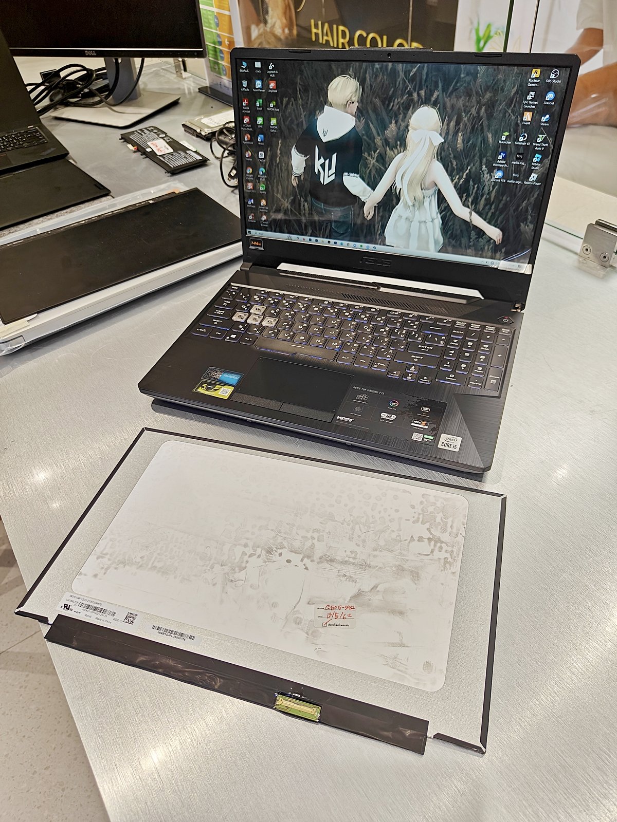 เปลี่ยนจอ Asus TUF F15 FX506LH-HN002T