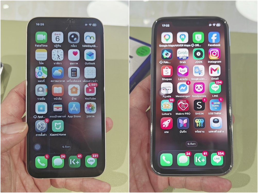 เปลี่ยนจอ iPhone 12 จอเป็นเส้นหลังเครื่องตก: เปลี่ยนจาก TFT เป็น Soft OLED สีสดใกล้เคียงจอแท้