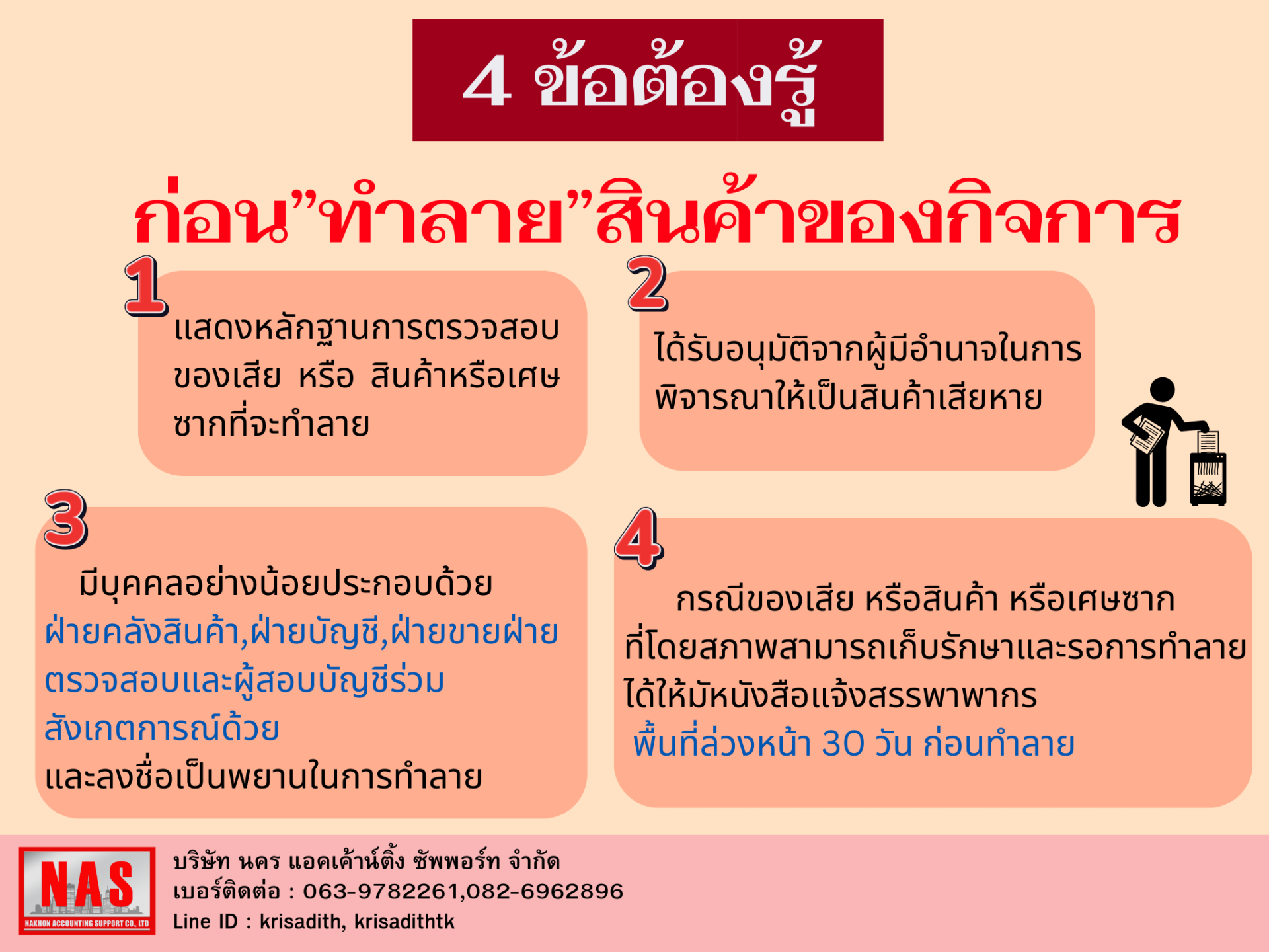 ก่อน "ทำลาย" สินค้าของกิจการ ก่อน "ทำลาย" สินค้าของกิจการ