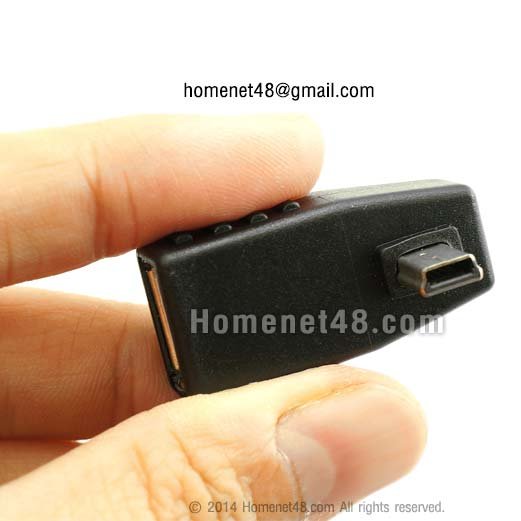 หัวแปลง Mini USB หัวเล็ก 5 Pins (M) to USB (F) - homenet48