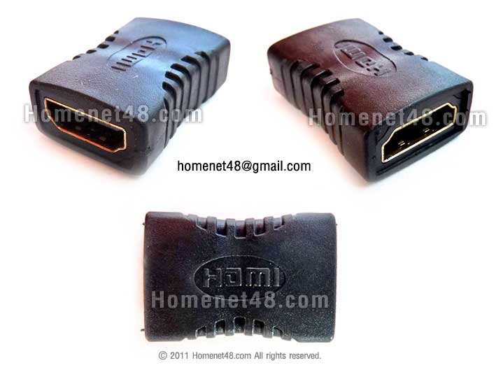 หัวต่อยาวสาย HDMI (F>F) หัวตรง