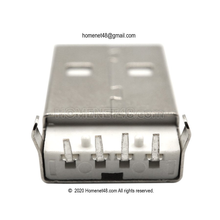 อะไหล่เปลี่ยนซ่อม หัว USB ตัวผู้ ขาฉาก 90 องศา