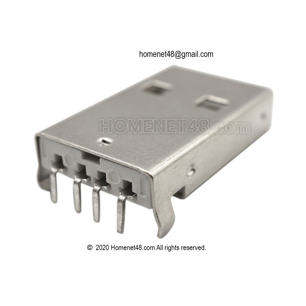 อะไหล่เปลี่ยนซ่อม หัว USB ตัวผู้ ขาฉาก 90 องศา