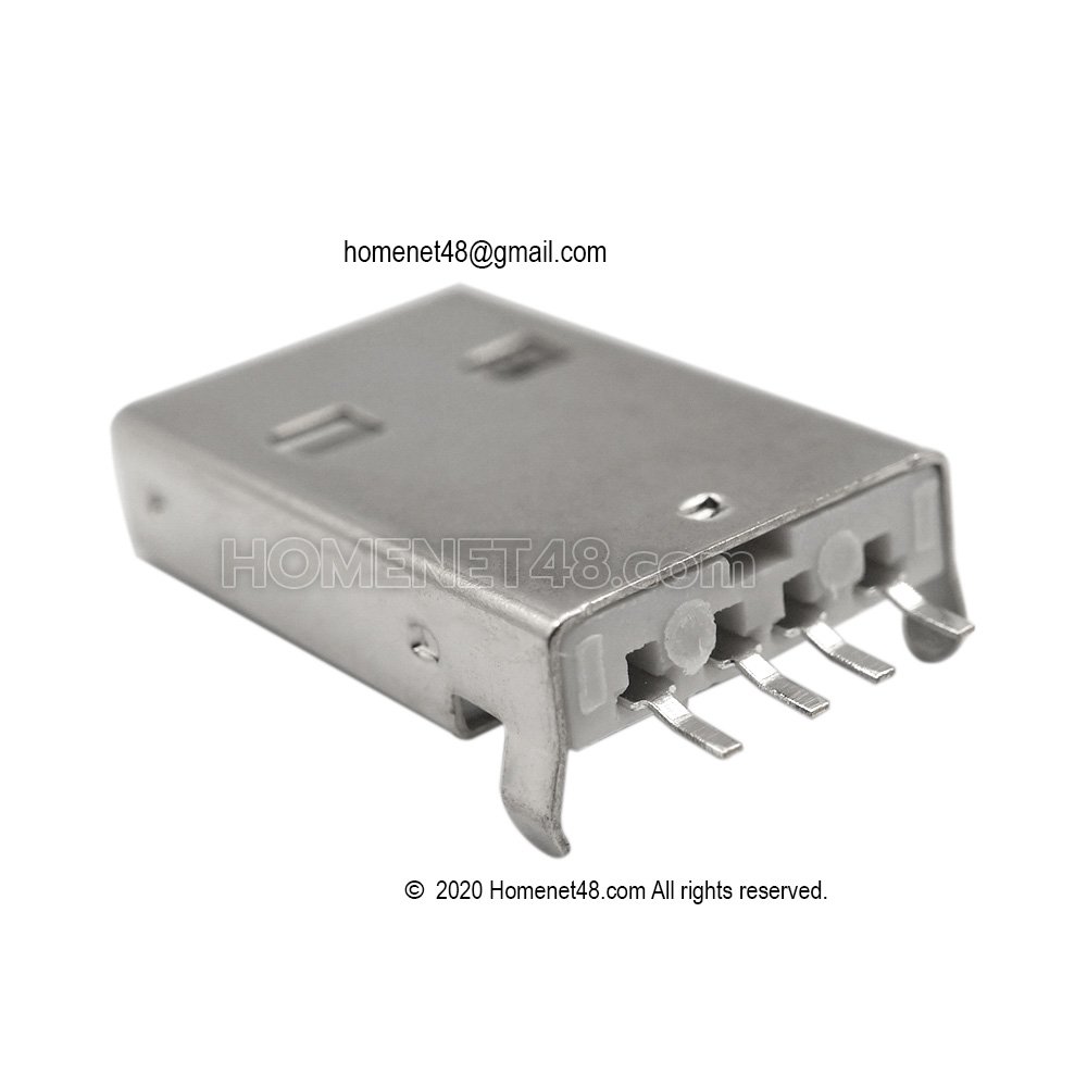 อะไหล่เปลี่ยนซ่อม หัว USB ตัวผู้ แบบ SMD ขาตรง