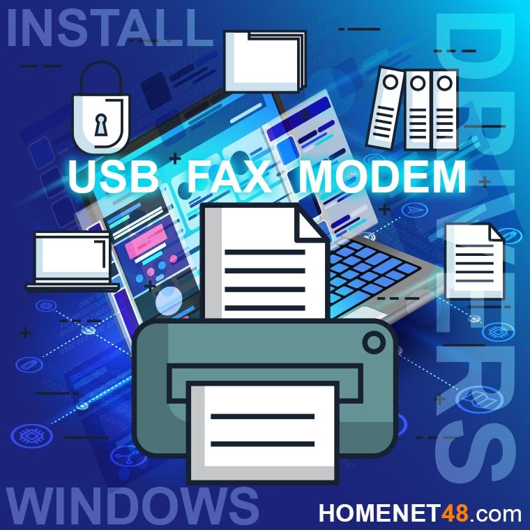 การติดตั้ง USB Fax Modem การติดตั้ง USB Fax Modem