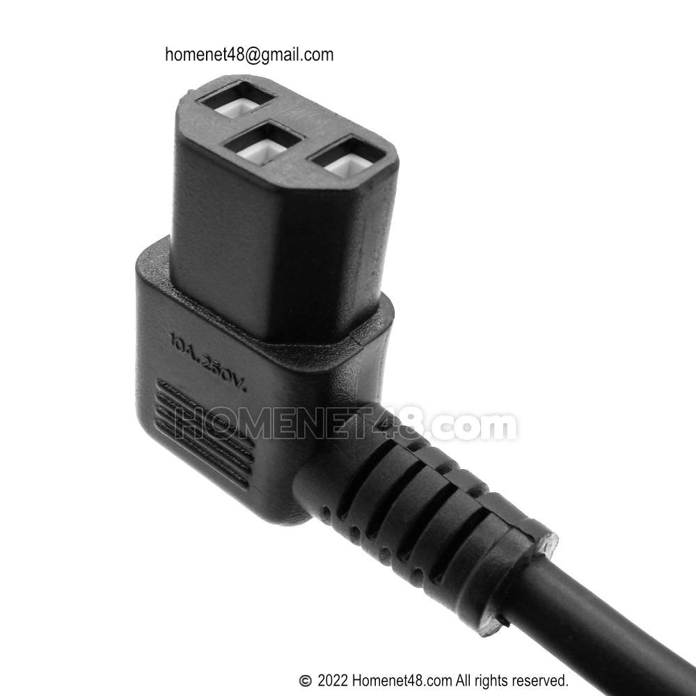 TIS AC Power Cord TIS To IEC C13 90 Degree 1 Sq mm Homenet48 tis-ac-power-cord-tis-to-iec-c13-90-degree-1-sq-mm-homenet48